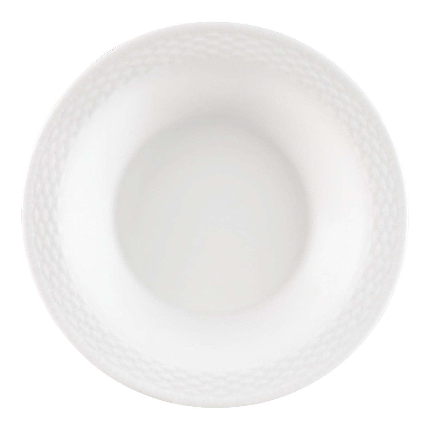 Basket Pasta Bowl, 10.25", White