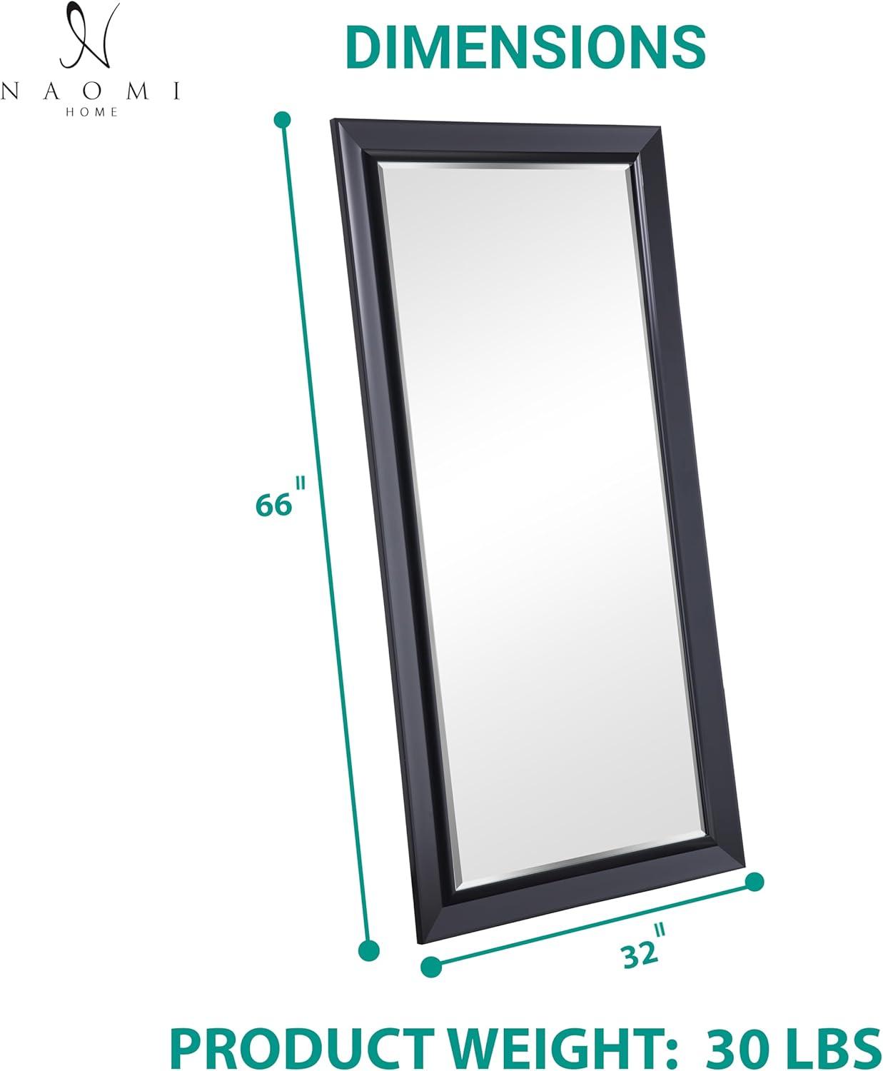 Red Barrel Studio® Chappell Beveled Full Length Huge Floor Mirror XL Mirror Large Standing Silver Floor Mirror