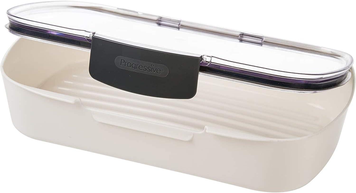 Prepworks Deli ProKeeper Air Tight Silicone Sealed Food Storage Container with Clear Dry Erase Compatible Lid, 11.75 Inches Long