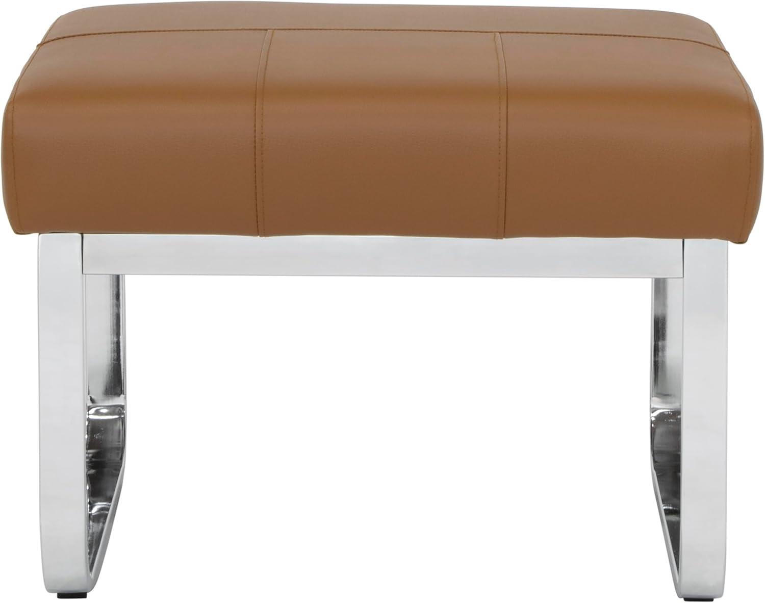 Rectangular Allure Modern Blended Leather Ottoman - Studio Designs Home