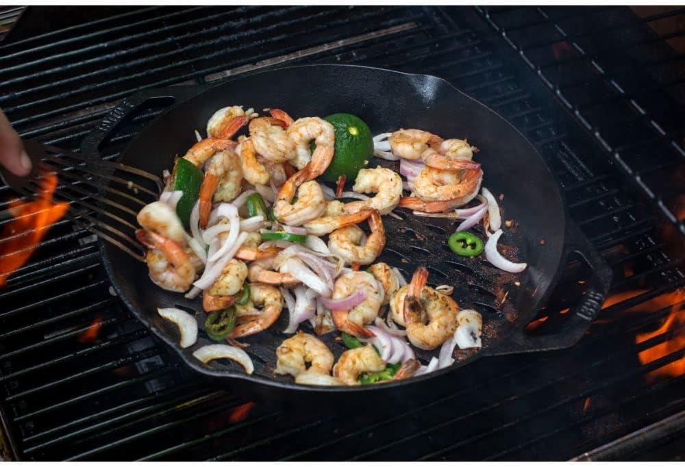 Lodge 12 Inch Dual Handle Grill Basket