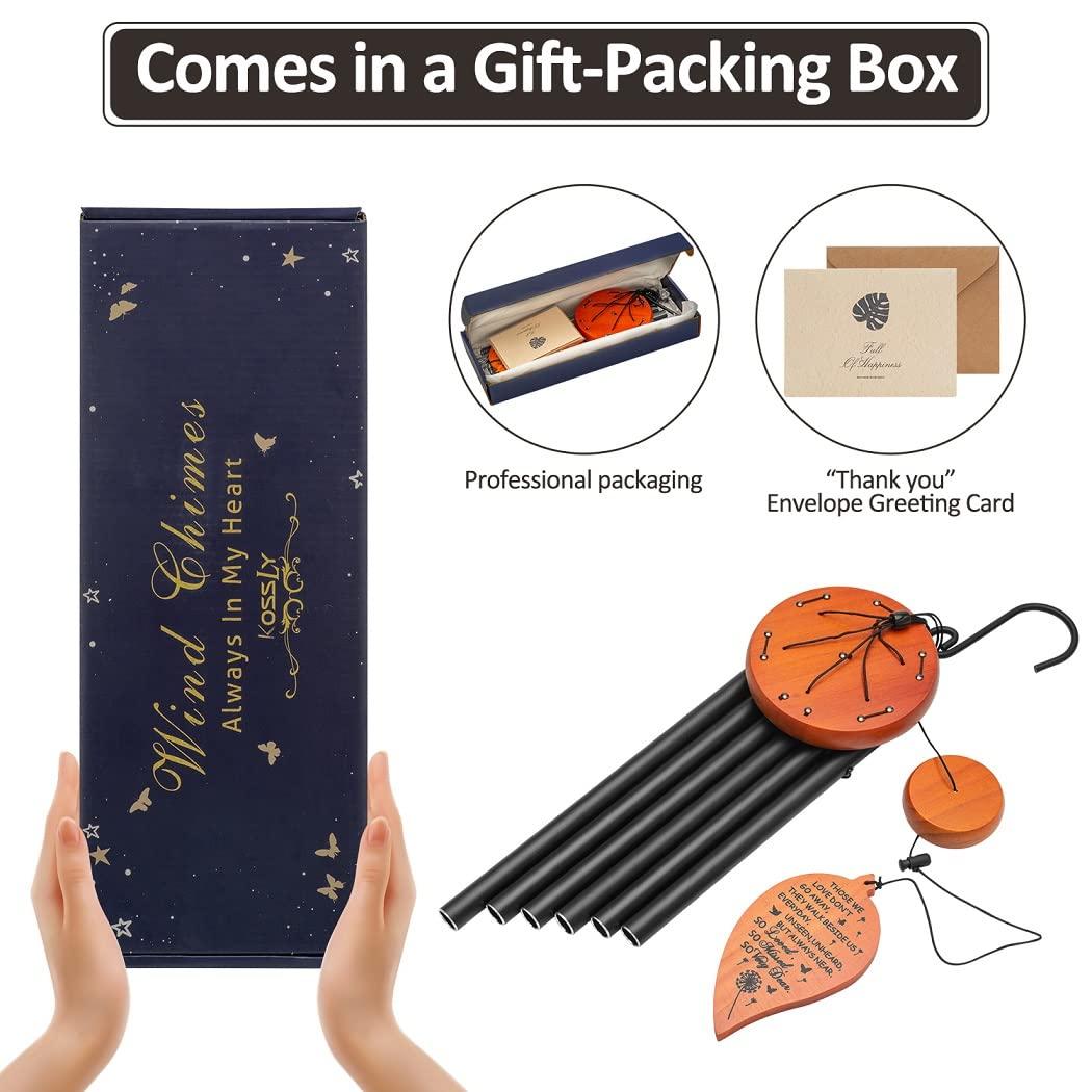 Sympathy Gifts for Loss of Loved One 32" Memorial Wind Chimes for Loss of Loved One Bereavement Condolence Gifts Sympathy Windchimes Memory Wind Chime with Memorial Card