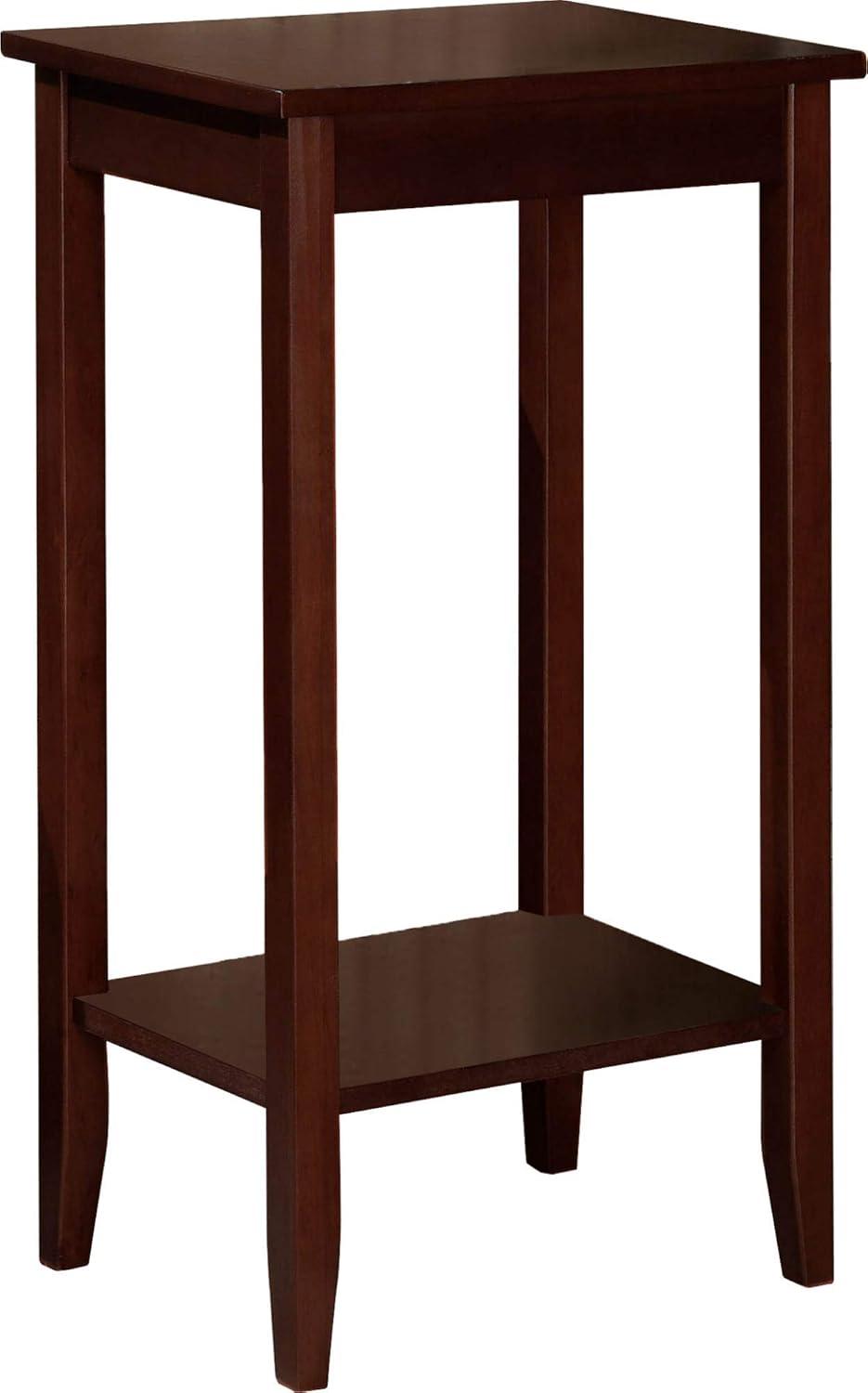 Rosewood Tall Rectangular Solid Wood End Table