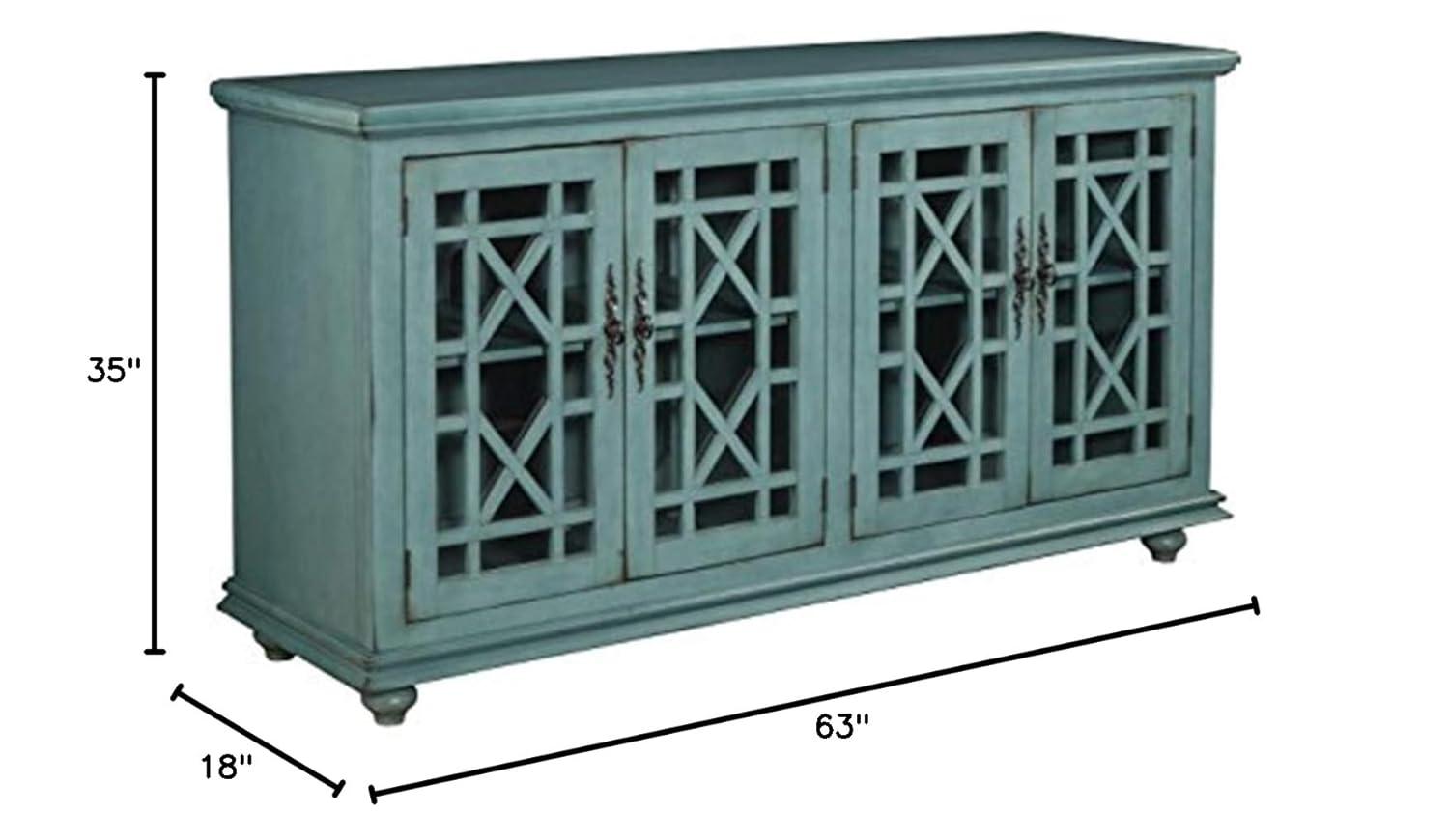 Martin Svensson Home Jules 63" TV Stand Teal Green Finish