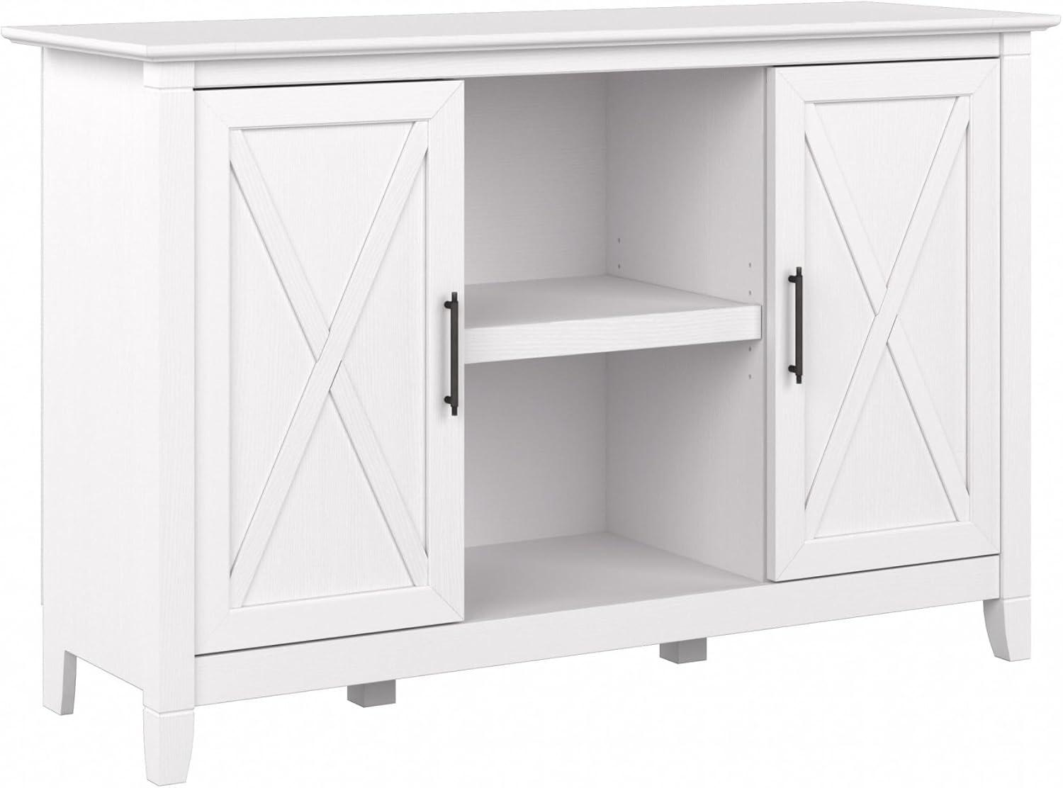 1 1 30-inch Accent Cabinet with Doors and 4 Shelves, Pure White Oak (KWS146WT-03)