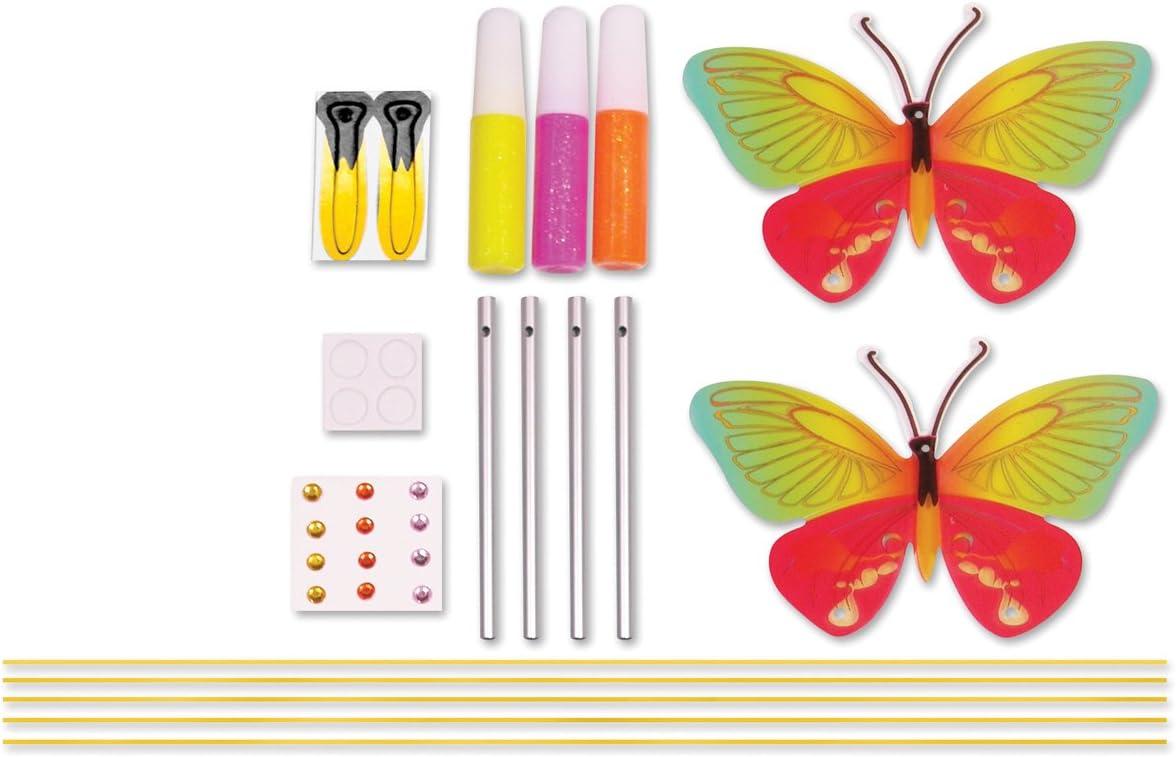 Colorful Butterfly Wind Chime Craft Kit with Metal Chimes