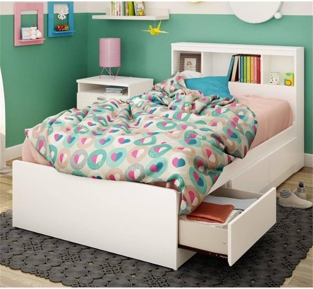 South Shore Reevo 3 Drawer Mate's & Captain's Bed with Bookcase by Southshore