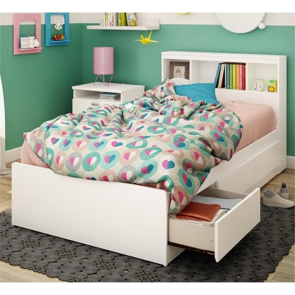 South Shore Reevo 3 Drawer Mate's & Captain's Bed with Bookcase by Southshore