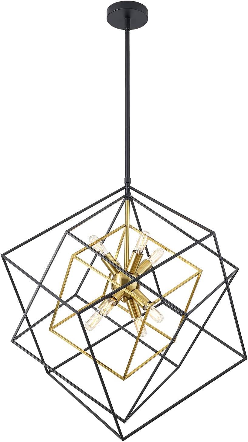 Castille 8 - Light 72.3''h Dimmable Geometric Chandelier