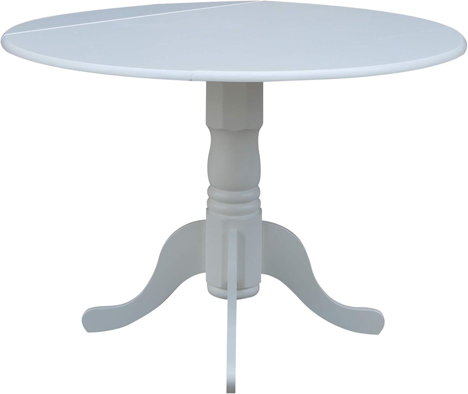 42" Mason Round Dual Drop Leaf Dining Table - International Concepts