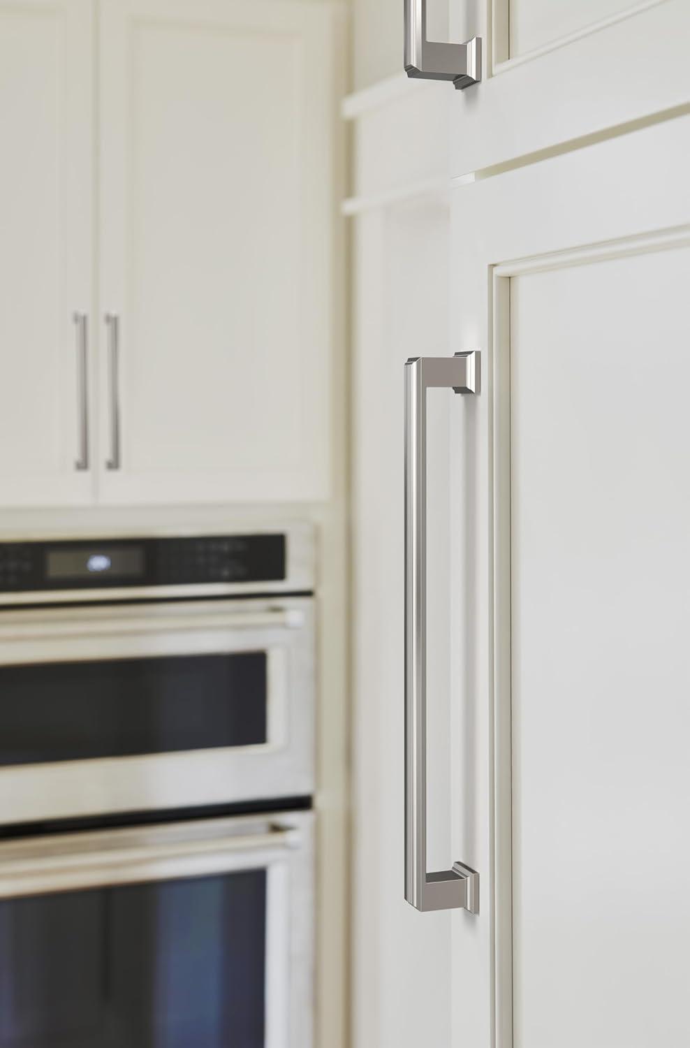 Amerock Appoint 8-13/16 inch (224mm) Center-to-Center Polished Nickel Cabinet Pull