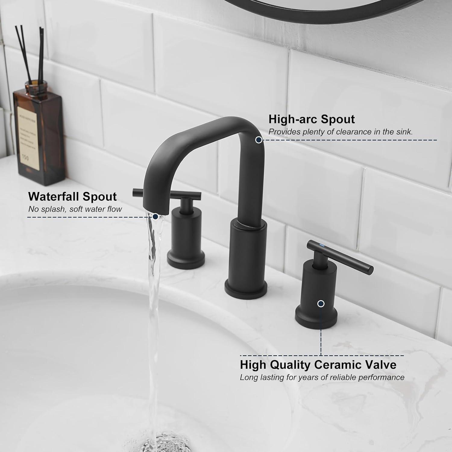 Widespread 2-handle Bathroom Faucet