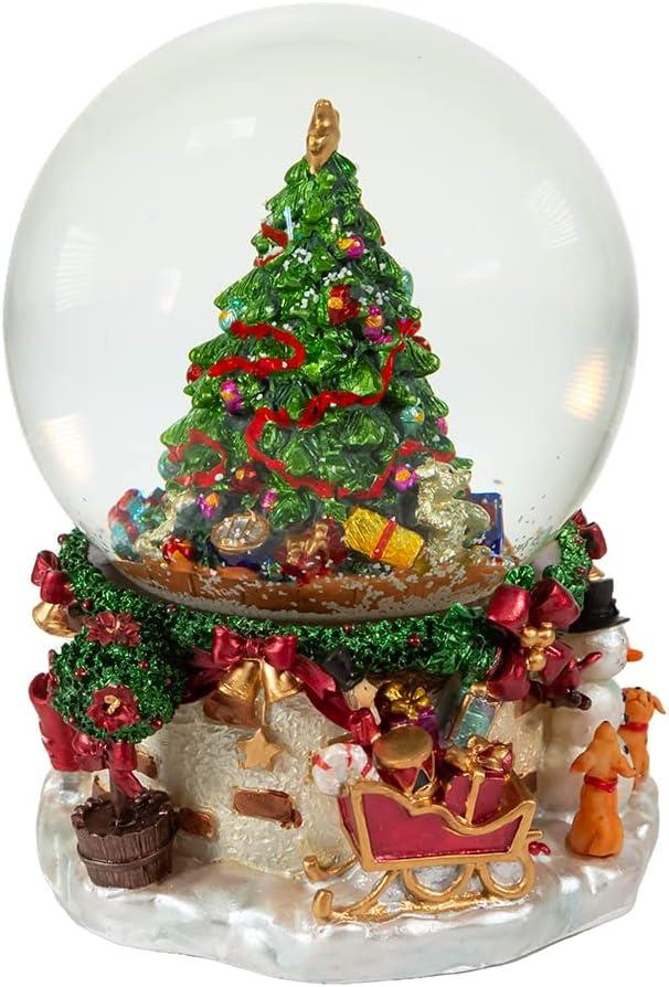 Kurt Adler 120MM Musical Christmas Tree Water Globe