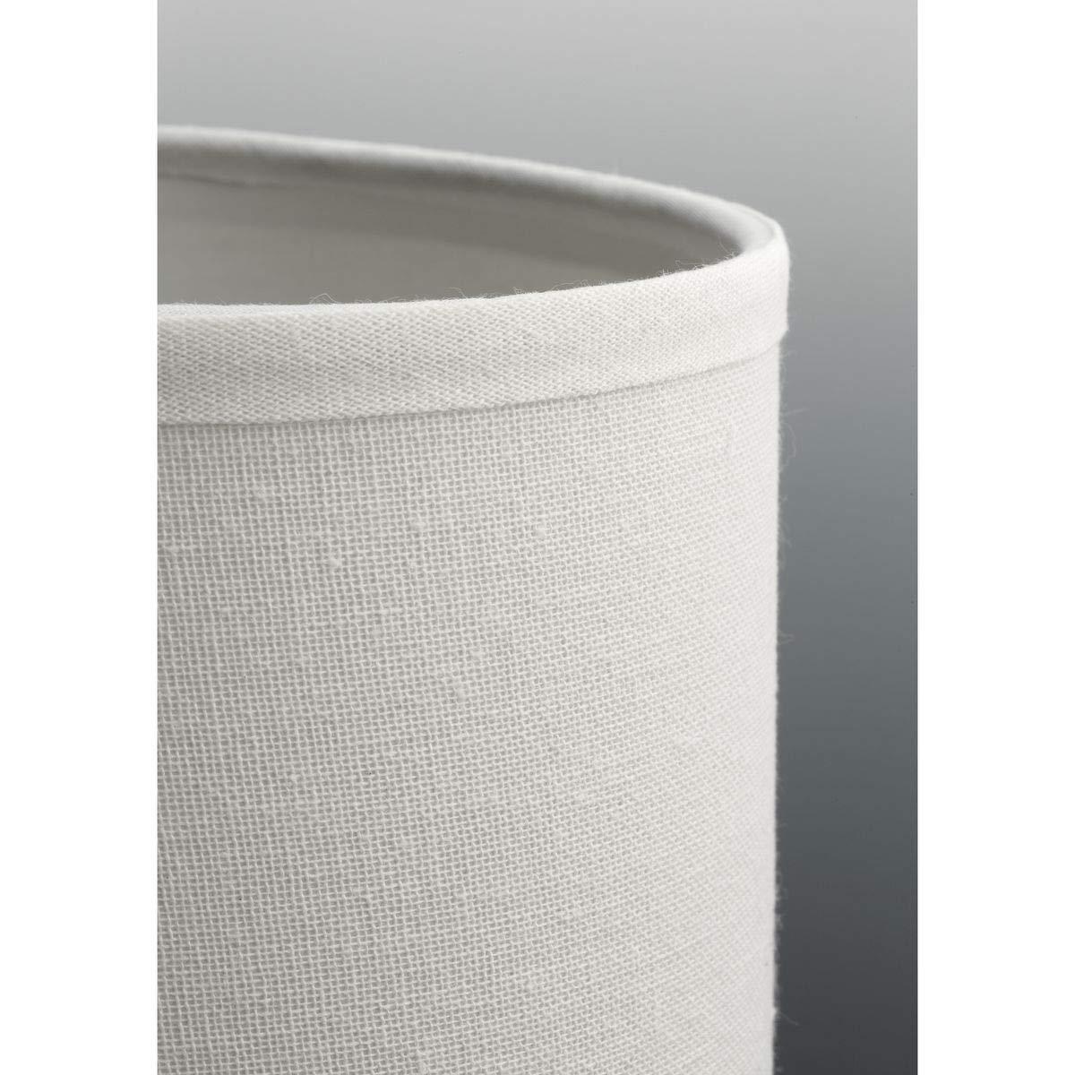 Progress Lighting, Inspire Collection, 2-Light Semi-Flush Mount, Brushed Nickel, Linen Shade