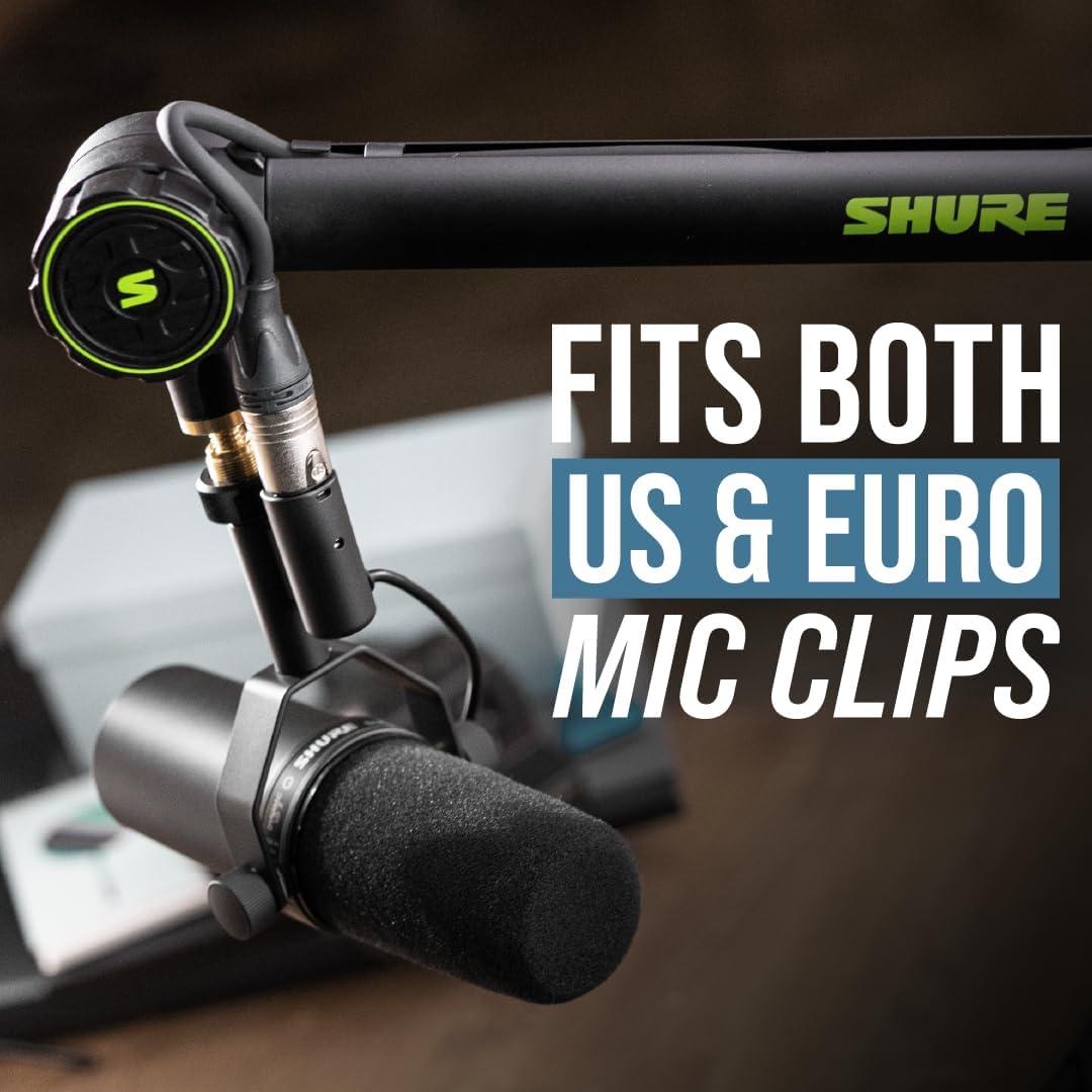 Shure Deluxe Articulating Desktop Mic Boom Stand with 360-Degree Rotation