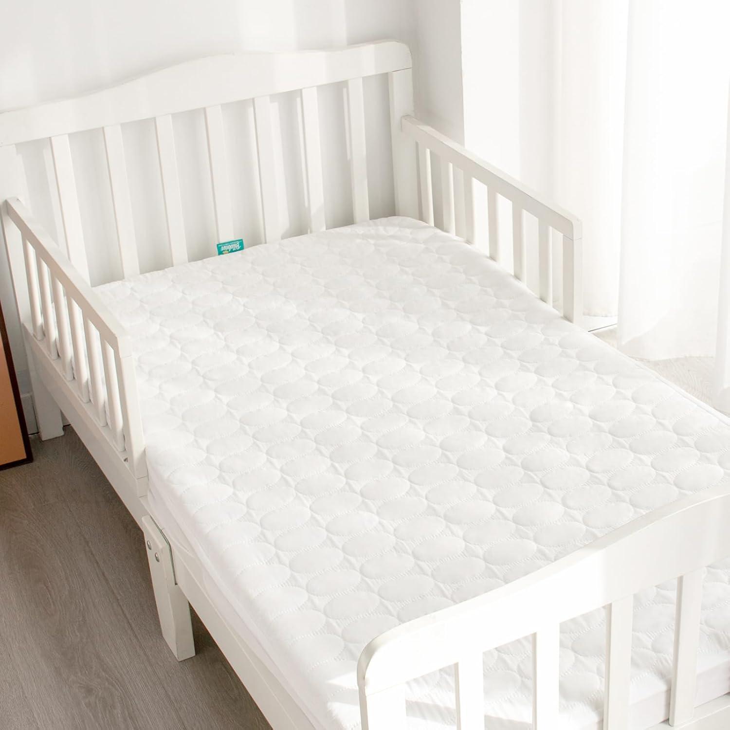 Biloban Toddler Waterproof Crib Mattress Pad Cover(52\"x 28\"), Baby Bed Mattress Protector