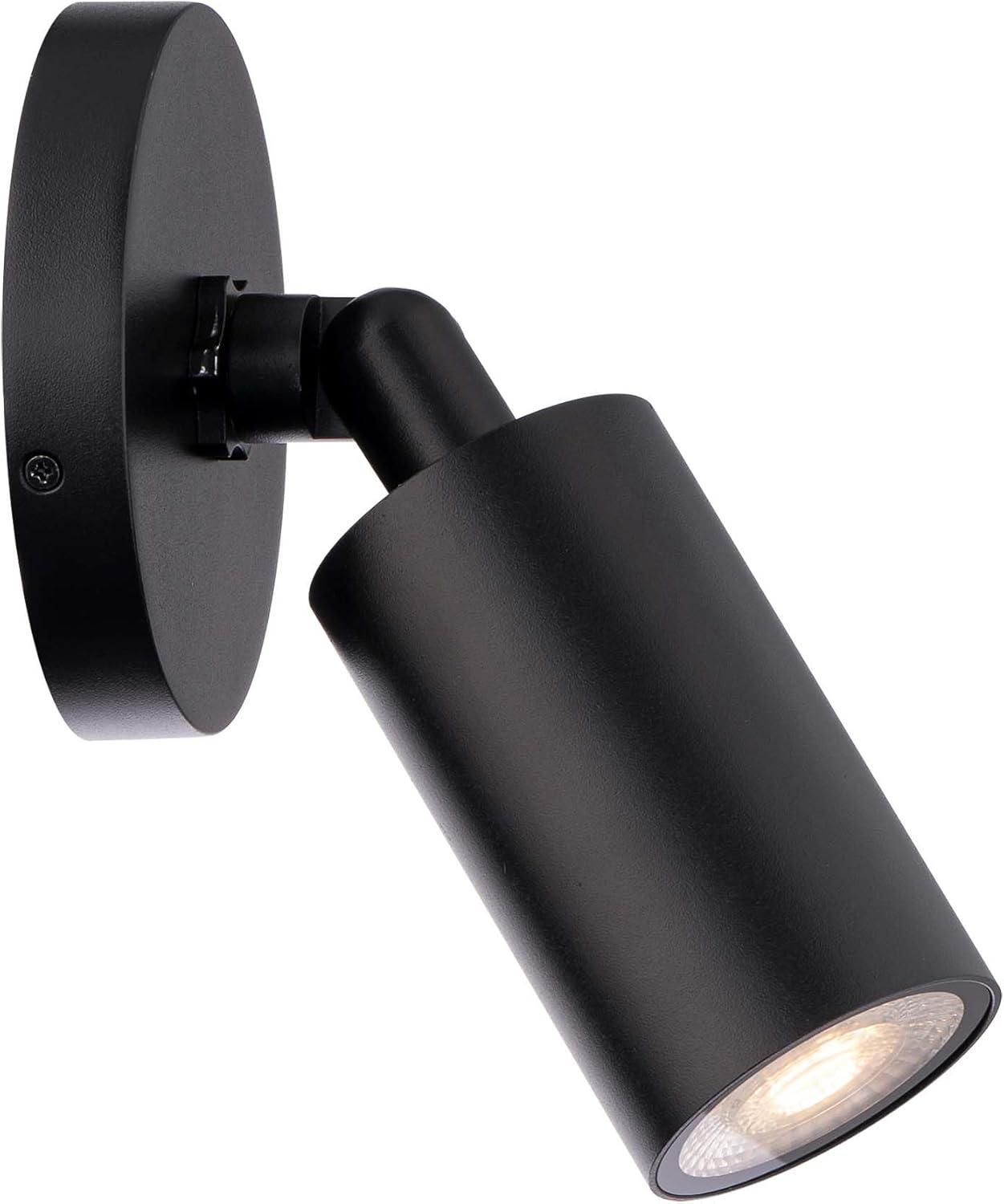 Black Adjustable Cylinder LED Wall Sconce