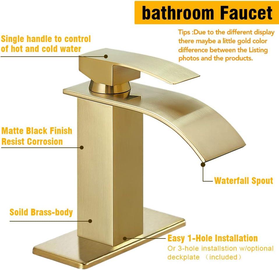 Single Handle Waterfall Design Bathroom Faucet