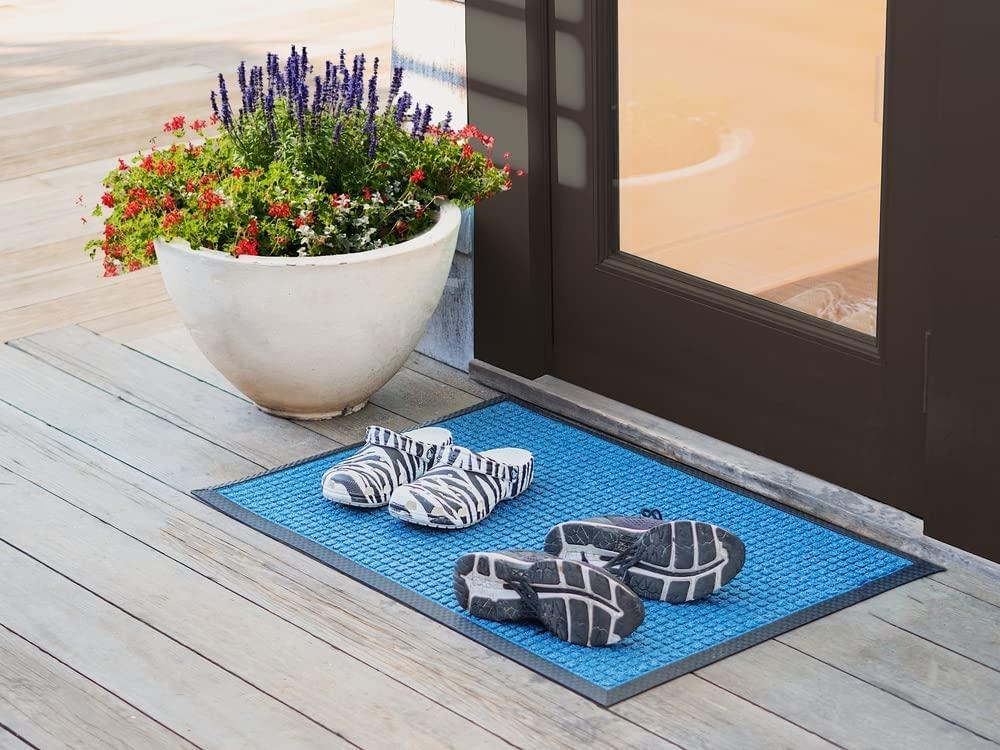 Envelor Felpudo para Puerta Delantera, Felpudo de Entrada Interior y Exterior, Antideslizante, Duradero, para Entrada, Alfombras de Cocina, Decoración Del Hogar, Alfombra Resistente, Alfombra de Bienvenida, 24 x 36 Pulgadas, Beige