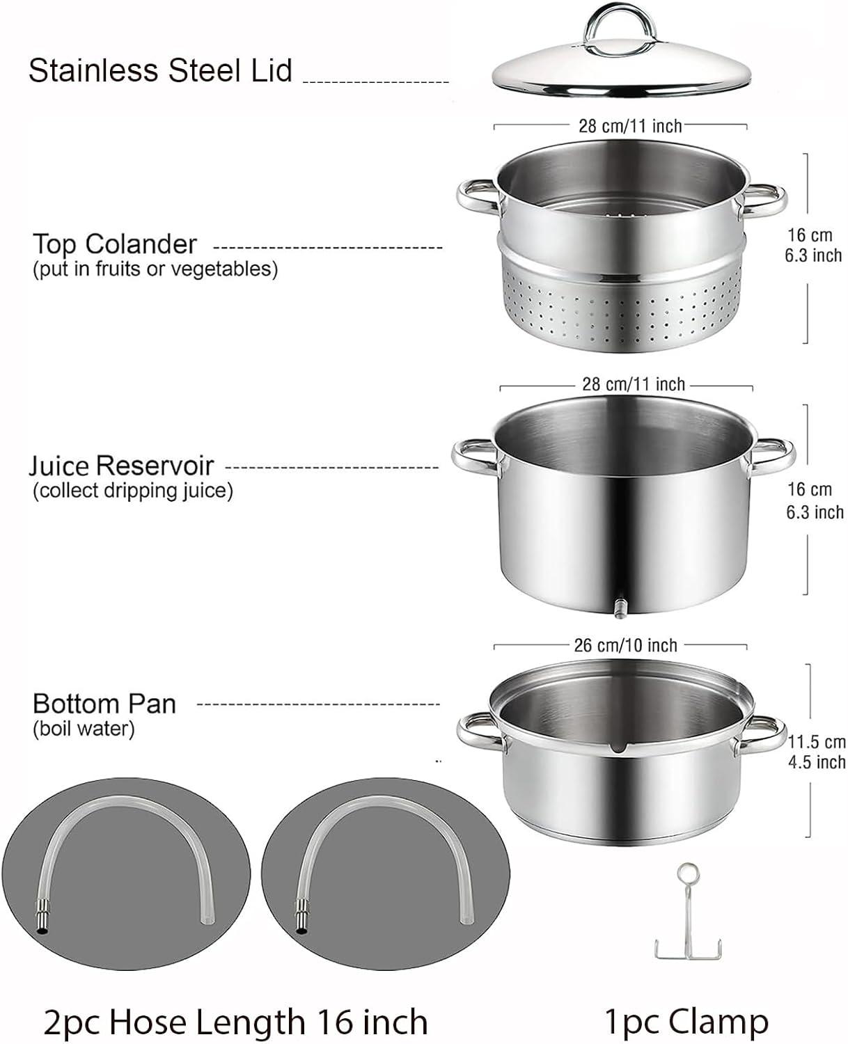Cook N Home Cook N Home Canning Juice Steamer Extractor Multi-Pot