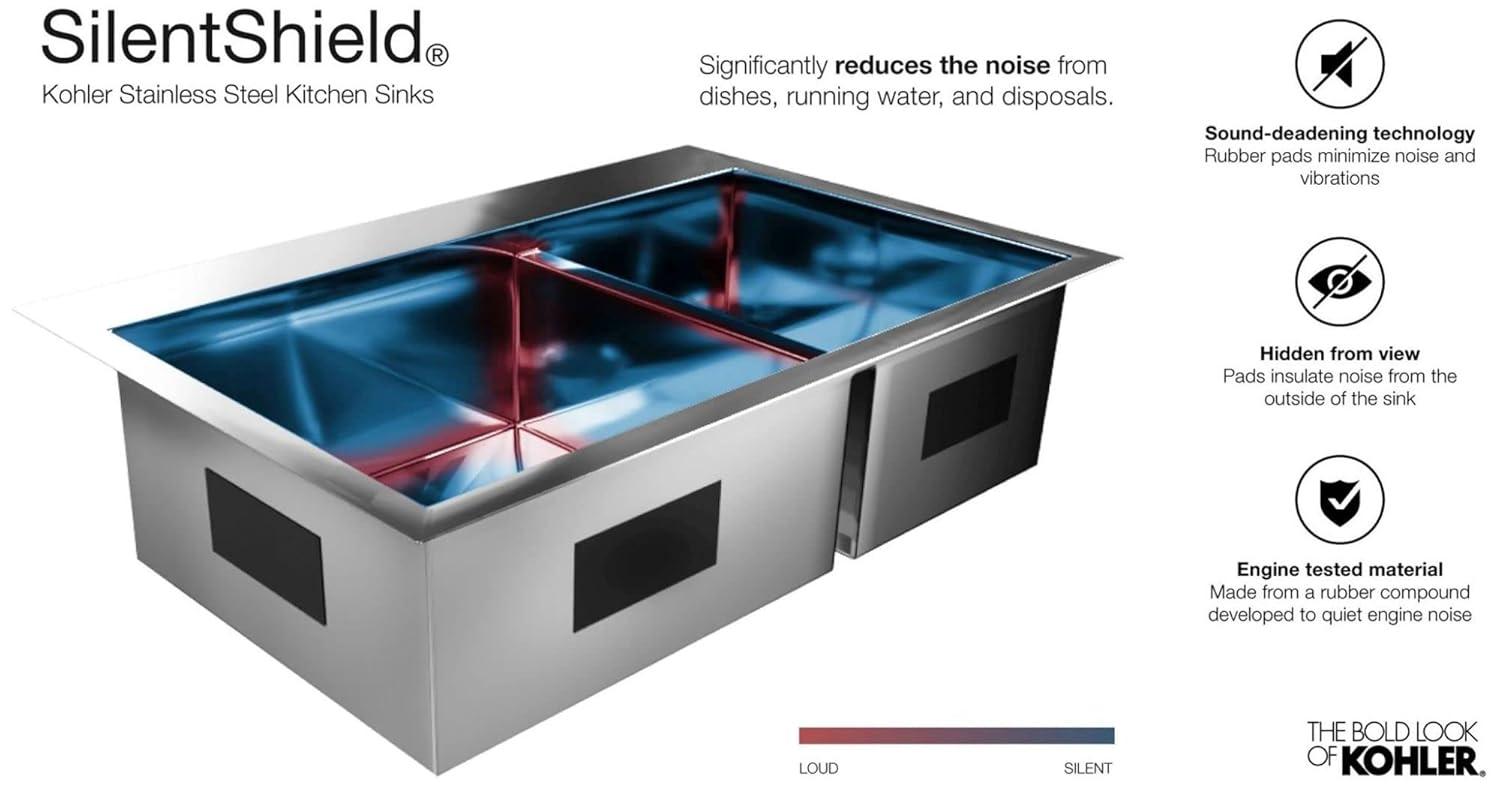 Verse Top-Mount Double-Equal Bowl Kitchen Sink with Single Faucet Hole