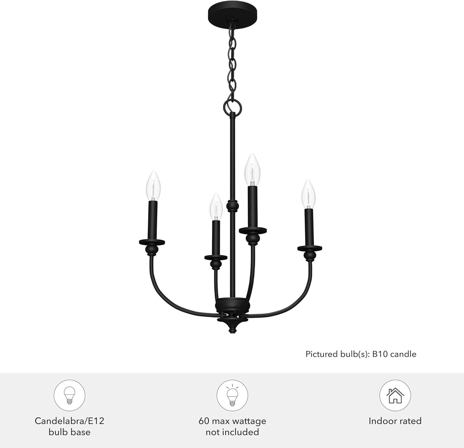 Hunter Southcrest 4 Light Chandelier Ceiling Light Fixture