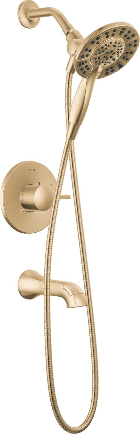 Delta Albion Single-Function Tub Shower Faucet Set, Shower Trim Kit with In2ition Shower Head T144855-CZ-I