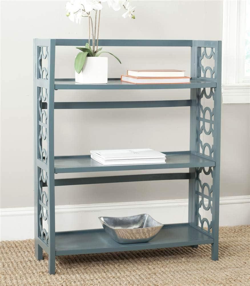 Natalie Small Bookcase - AMH6565 - Teal - Safavieh Couture