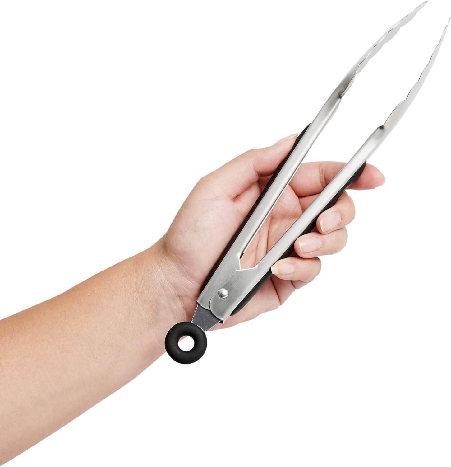 Cutlery-Pro Chef Locking Tong, Professional Quality, 18/8 Stainless Steel, 9-Inches