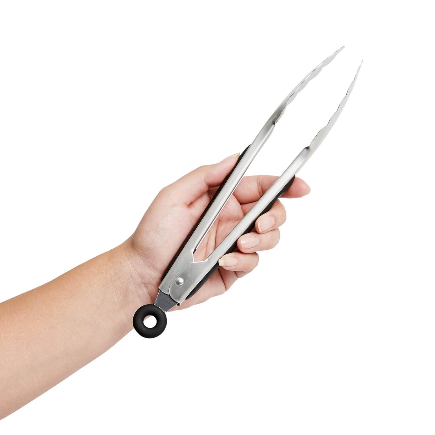 Cutlery-Pro Chef Locking Tong, Professional Quality, 18/8 Stainless Steel, 9-Inches