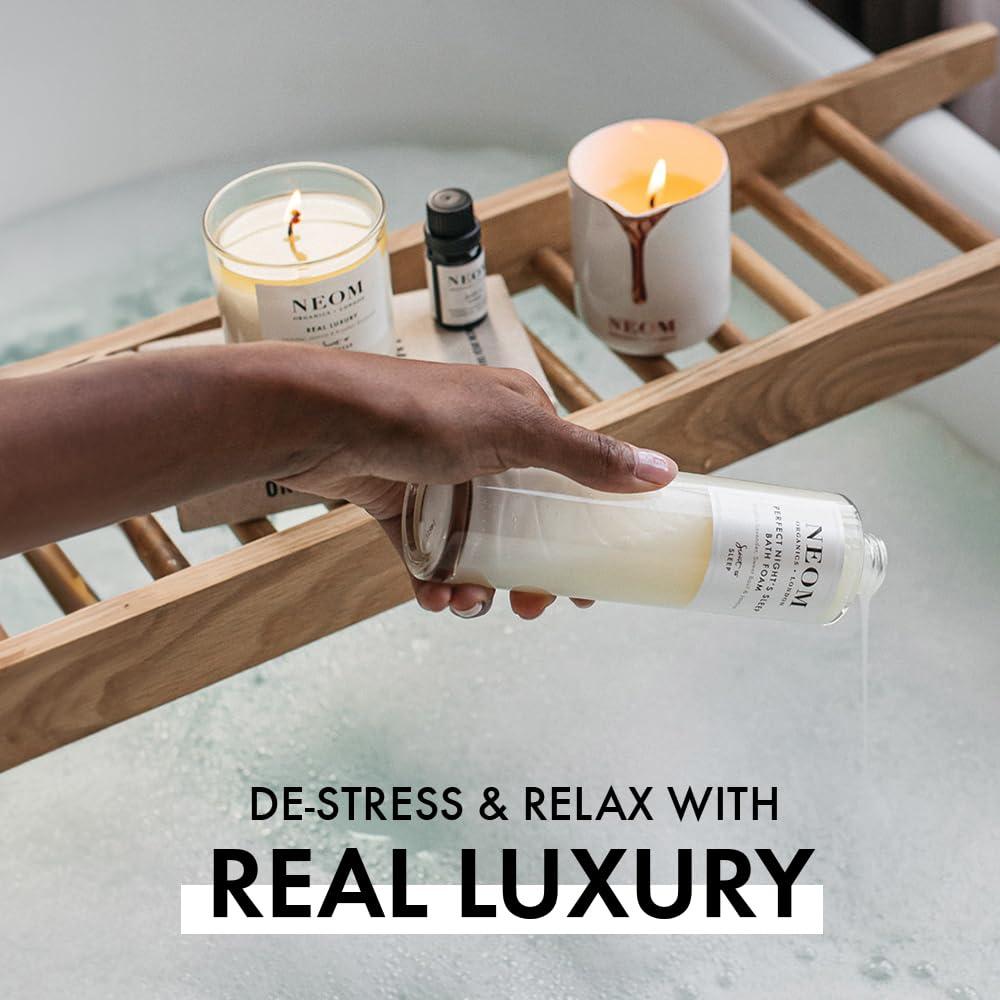 NEOM Real Luxury Reed Diffuser, 3,38fl oz | Lavender, Rosewood & Jasmine Essential Oil Blends | 100% Natural Fragrance | Relaxing Scent |