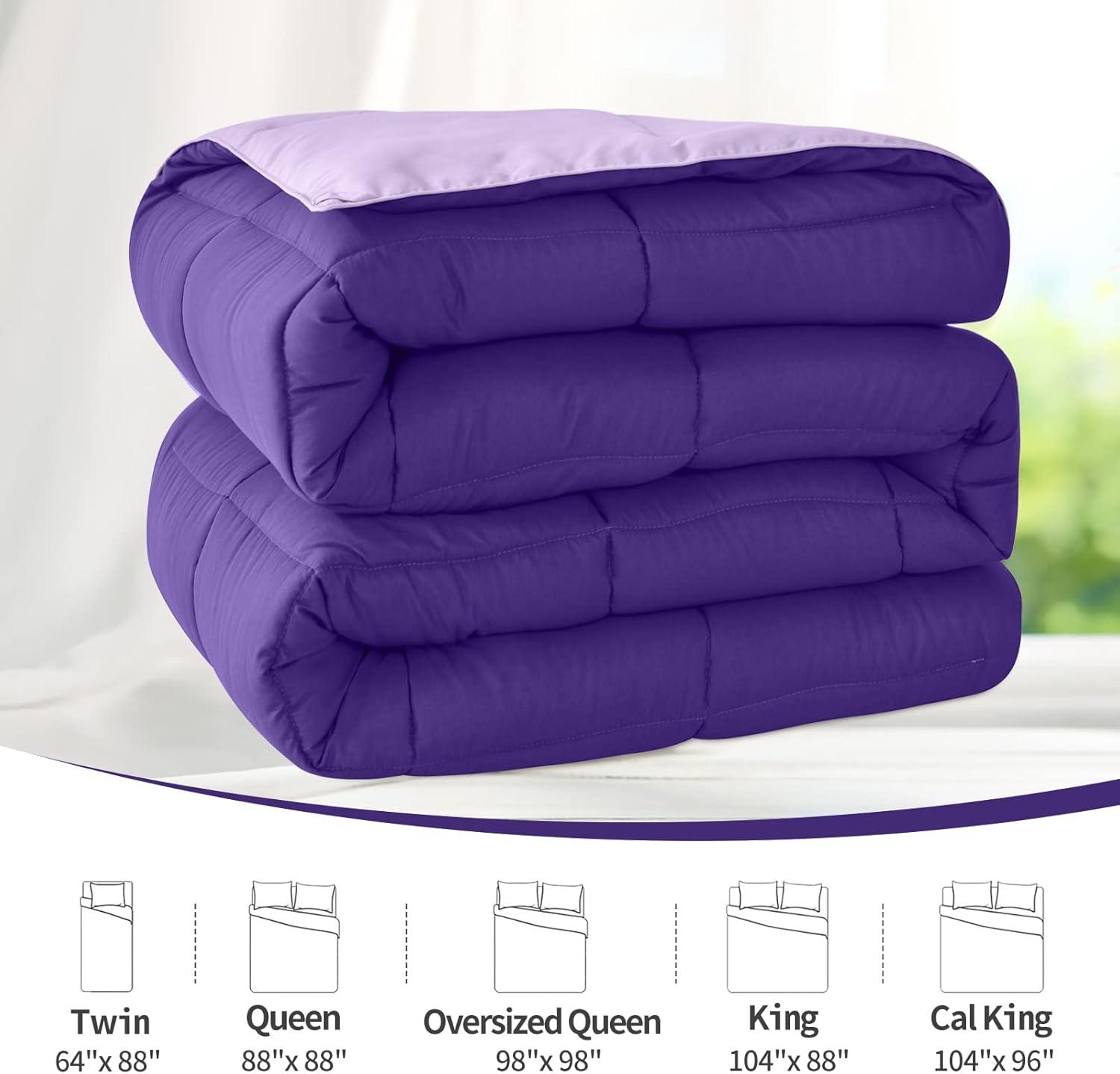 Bedding Comforter Duvet Plum - Queen