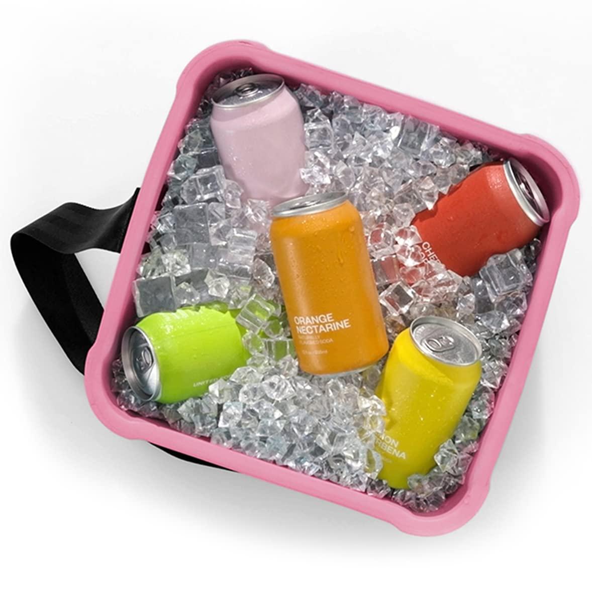 FOAM FOAM Portable 22 Quart EVA Lightweight Beach Rigid Hybrid Soft Side Cooler that Holds 30 Cans & Ice