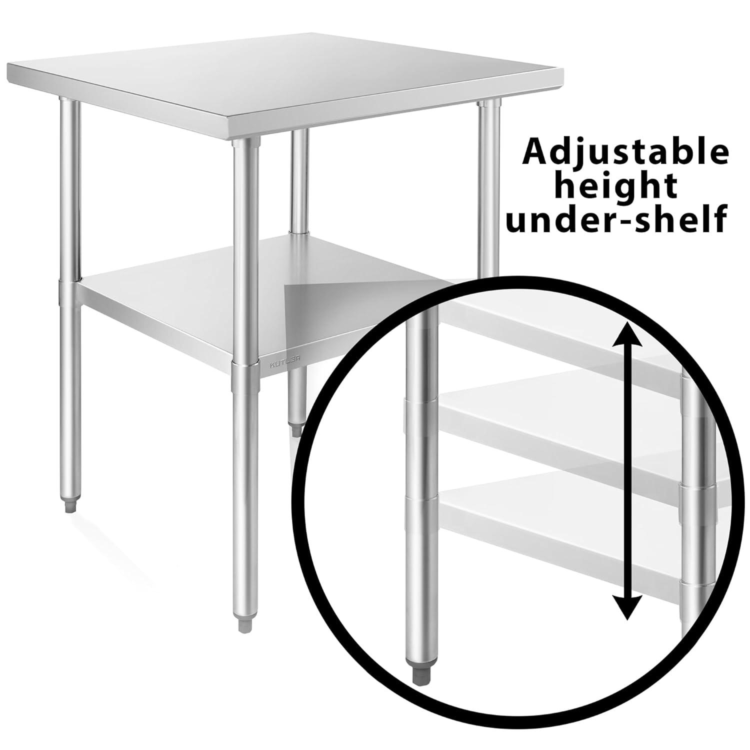 KUTLER KUTLER Stainless Steel 34.5'' H