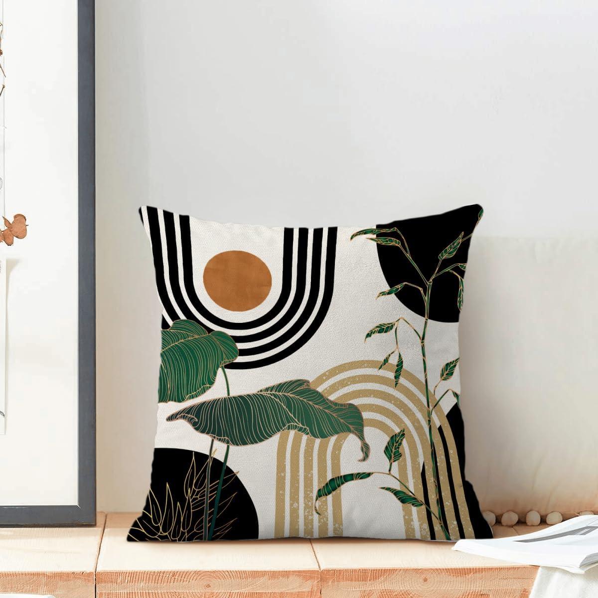 Burnt Orange Summer Outdoor Coastal Pillow Covers 18x18 Inch Set of 2 Fall Coral Seashell Starfish Throw Pillows Ocean Themed Beach Nautical Decorative Cushion Cases for Couch Decorations