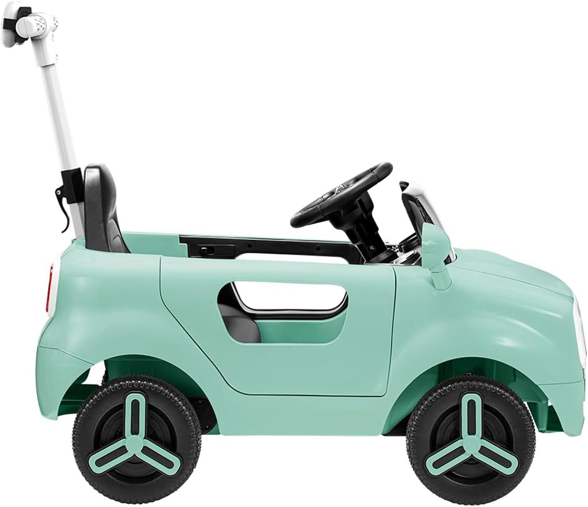 Jetson Mako Electric Motor Assist Ride-On Push Car - Green: Remote Control, Charger Included