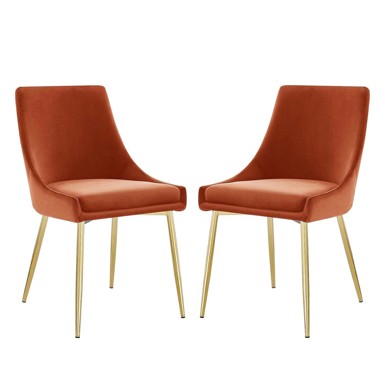 Modway Modway Viscount Performance Velvet Dining Chairs (Set of 2)