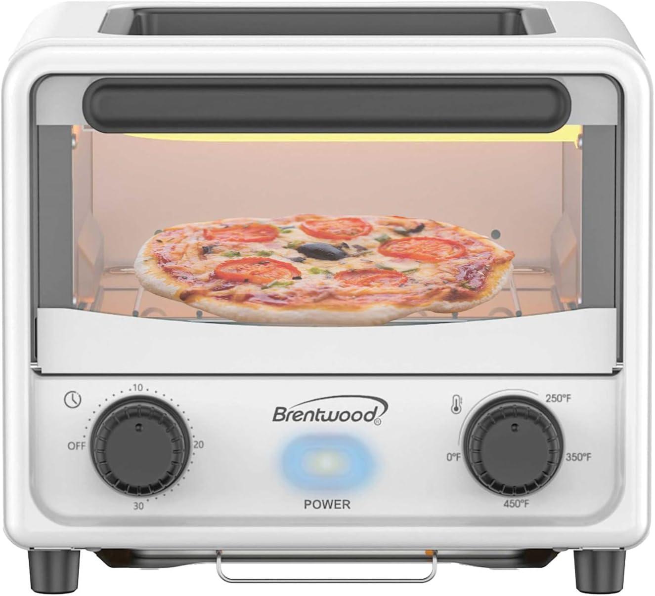 Winston Brands Mini Toaster Oven with Removable Non-Stick Griddle