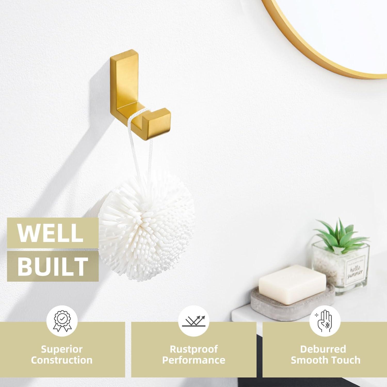 Stainless Steel Bathroom Wall Mounting Robe Hook