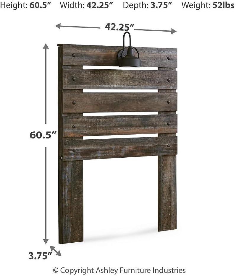 Signature Design by Ashley Casual Drystan Twin Panel Headboard  Multi