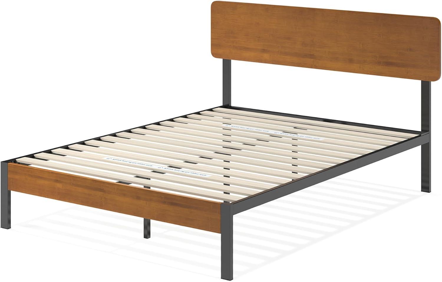 Olivia Metal Platform Bed Frame Brown - ZINUS