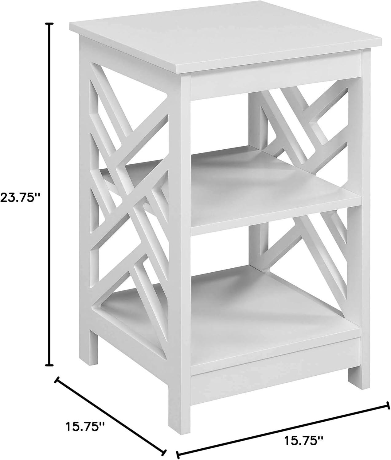 Convenience Concepts Titan End Table with Shelves, Multiple Finishes