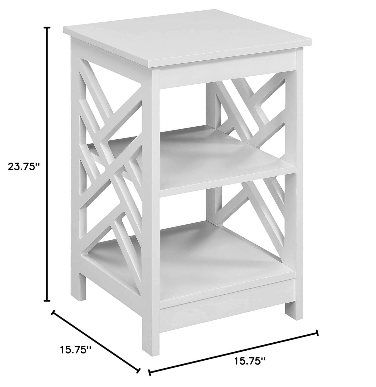 Convenience Concepts Titan End Table with Shelves, Multiple Finishes