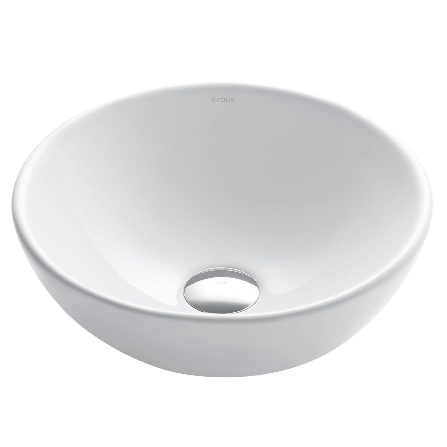 KRAUS Elavo™ Thin Ceramics Vessel Bathroom Sink