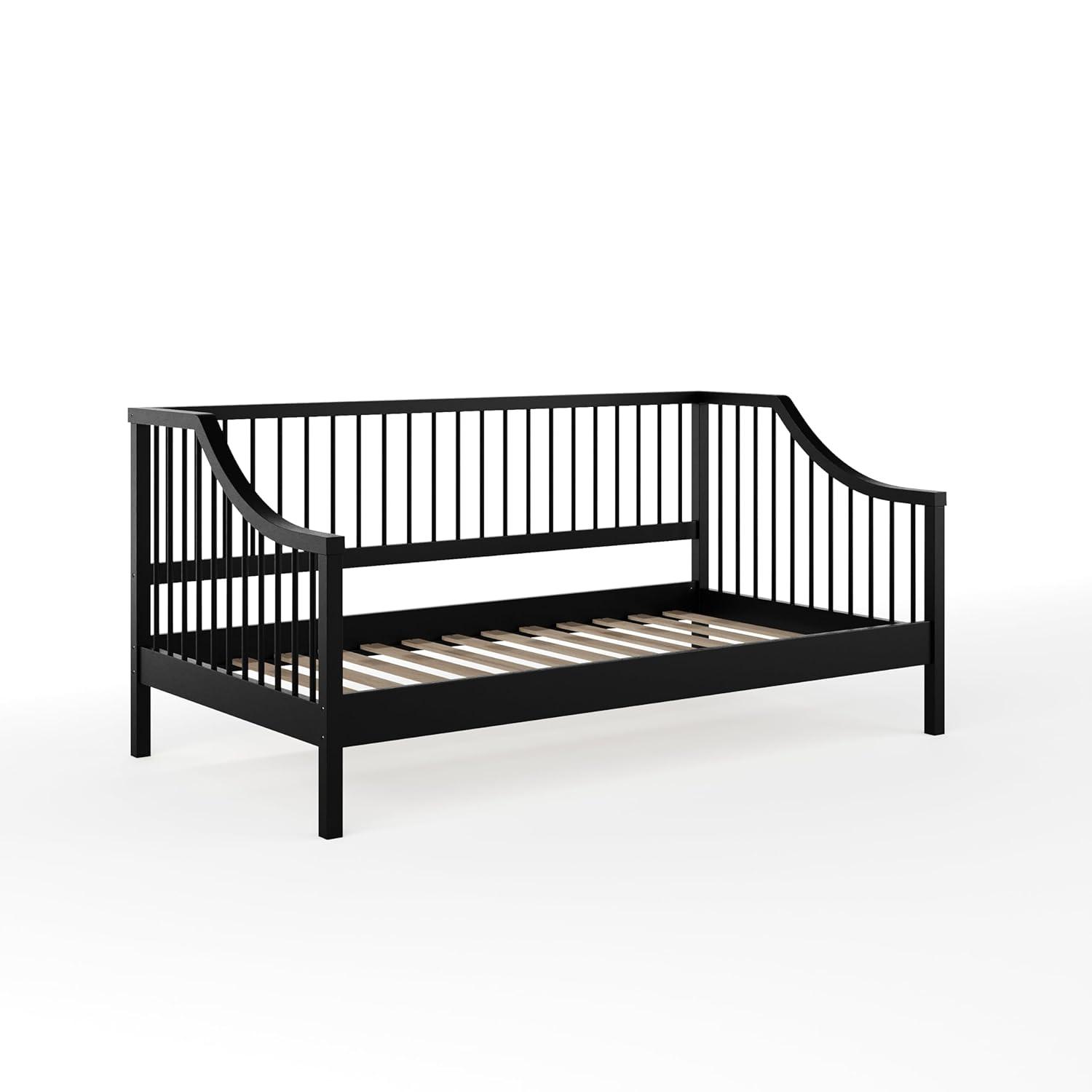 Martha Stewart Martha Stewart Neely Wooden Platform Daybed With Spindles And Wood Slat Foundation