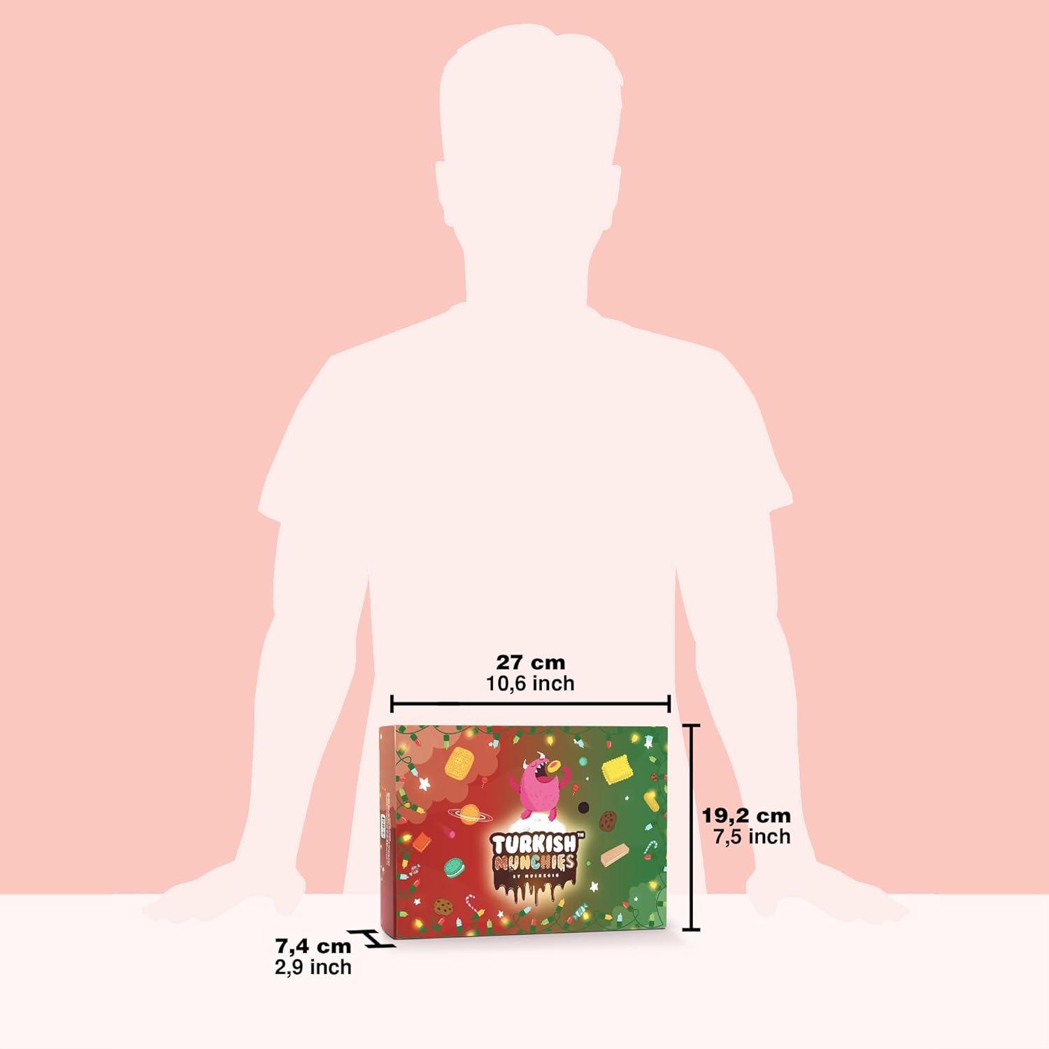 Maxi International Snack Box | Premium Exotic Foreign Snacks | Unique Snack Food Gifts Included | Celebration Theme | Candies from Around the World | 21 Full-Size + 1 Bonus Snacks