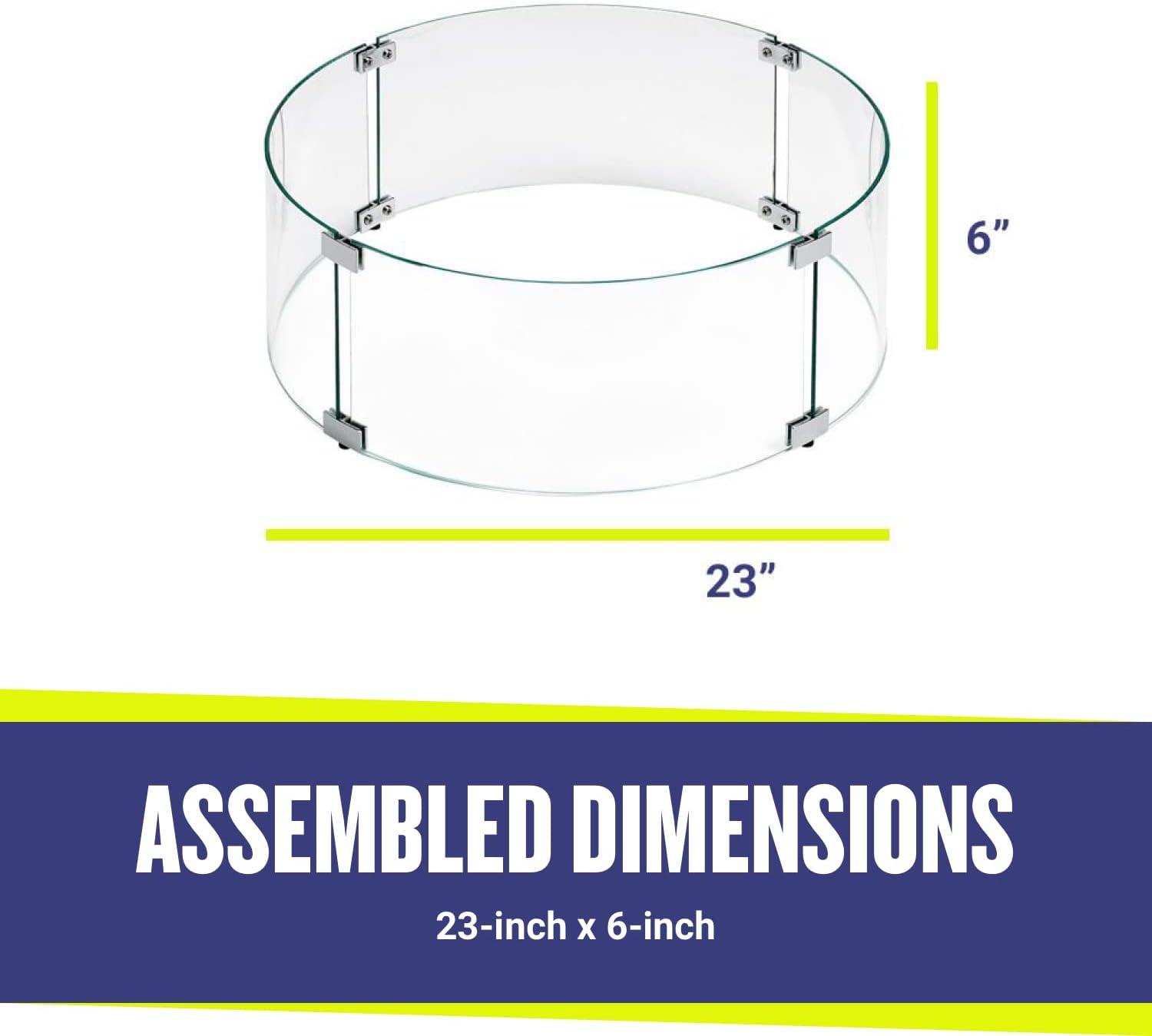 Round Flame Guard (Glass)