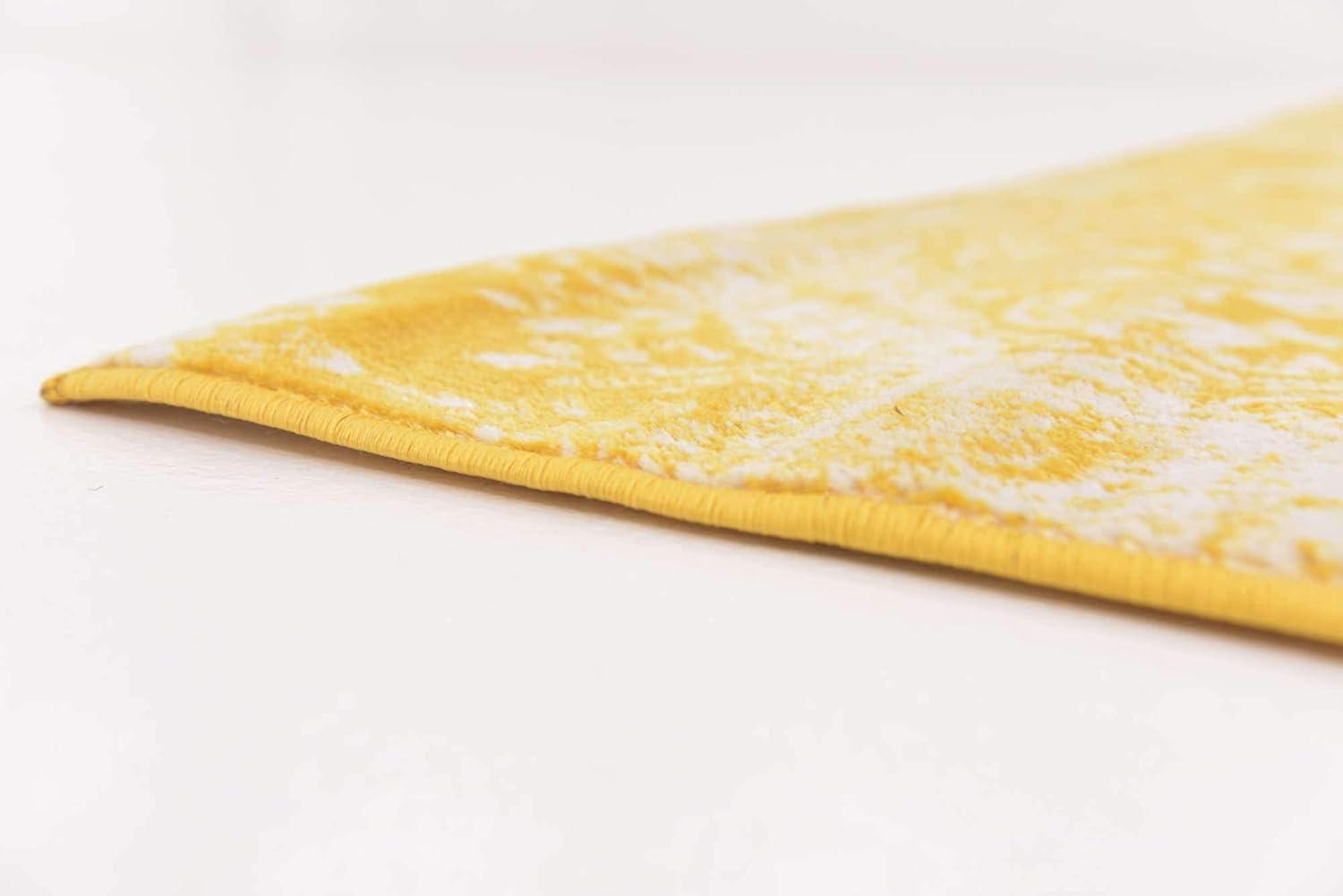 Unique Loom 6' 0 x 6' 0 Sofia Grand Yellow Area Rug