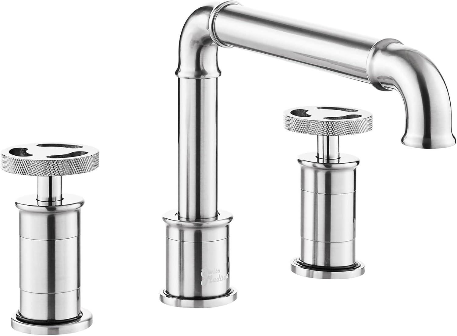 Avallon 8 in. Widespread, 2-Handle Wheel, Bathroom Faucet