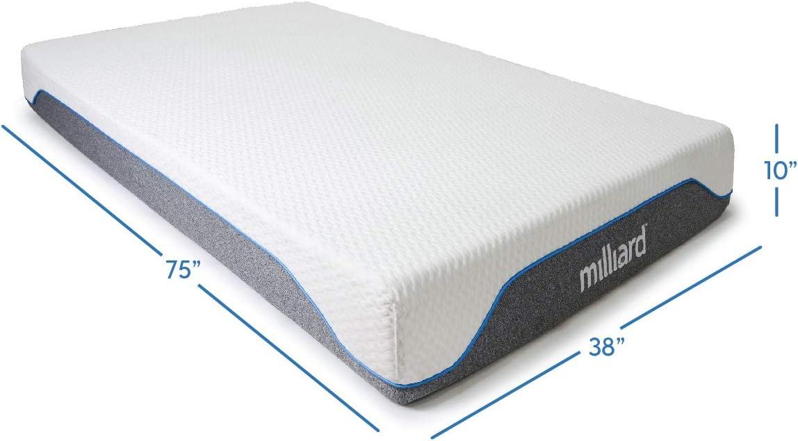 Milliard 10 Inch Classic Firm Memory Foam Mattress